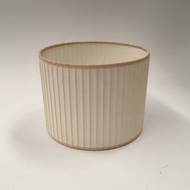 LAMPSHADE, Contemp (Small) - Drum, Cream Pleated